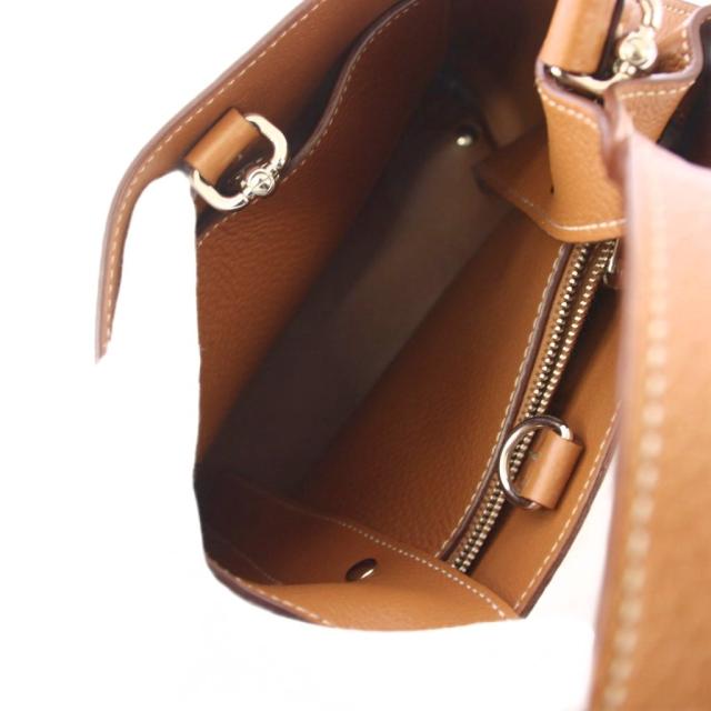 【中古】トッズ TOD'S タイムレス ミニ 2WAY ハンドバッグ ショルダーバッグ レザー 茶 /KH レディース_5