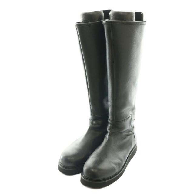 【中古】カミナンド caminando ライディングロングブーツ 黒 ブラック /SS ■OS レディース