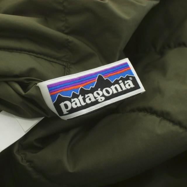 【中古】パタゴニア リバーシブル レディ フレディ フーディ ジャケット 中綿 ボア 男の子 14 カーキ 茶 68095_2