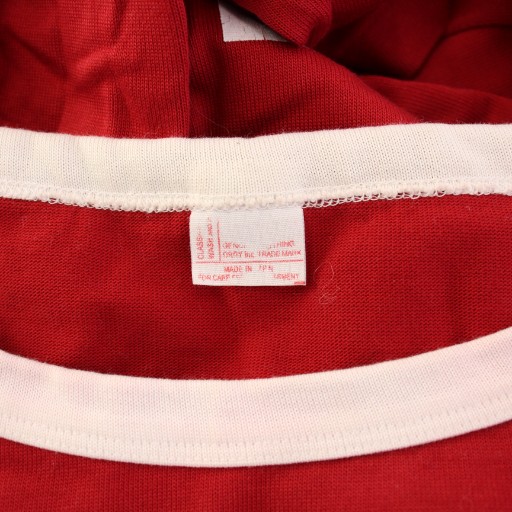 【中古】アパルトモン ドゥーズィエムクラス STAMMBAUM HUSKIES T-SHIRT Tシャツ カットソー 七分袖 F 赤 白_2