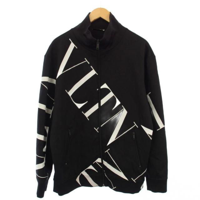 【中古】ヴァレンティノ ヴァレンチノ VALENTINO ロゴトラックジャケット ジャージ VLTN S 黒 SV3MF05A5G2 /KH