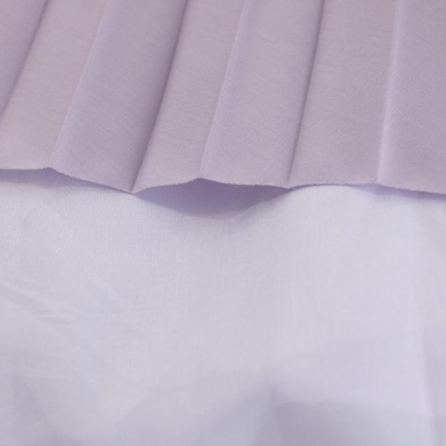 【中古】山歩き HYKE 25SS LAWN PLEATED SKIRT 筋目スコート ミモレ ロング 1 紫 パープル 251-14155 /AN16