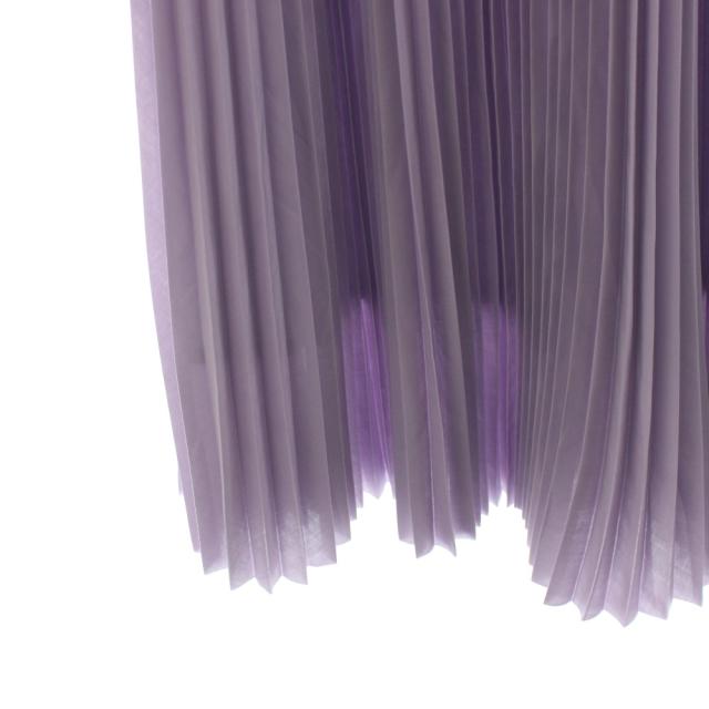 【中古】山歩き HYKE 25SS LAWN PLEATED SKIRT 筋目スコート ミモレ ロング 1 紫 パープル 251-14155 /AN16