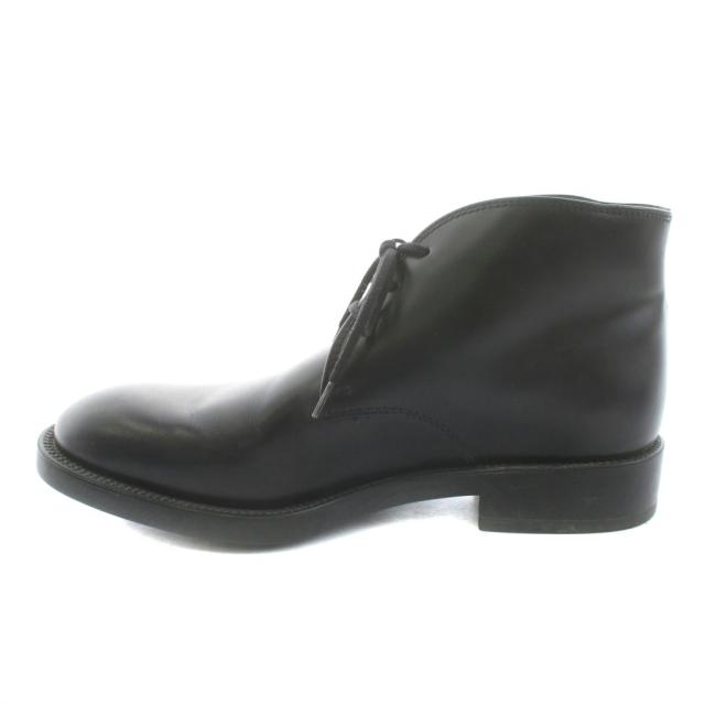 【中古】トッズ TOD'S チャッカブーツ レザー 6 黒 ブラック /KU メンズ_1