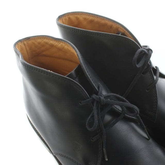 【中古】トッズ TOD'S チャッカブーツ レザー 6 黒 ブラック /KU メンズ_6