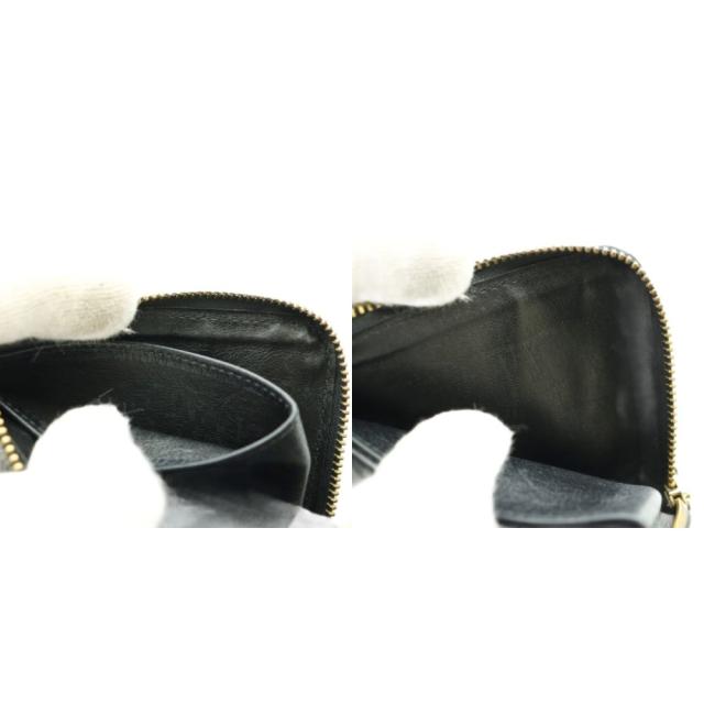 コムデギャルソン ヒュージロゴ コンパクトウォレット 財布 小銭りえ ジップ 中古】コムデギャルソン ヒュージロゴ HUGE LOGO コンパクトウォレット