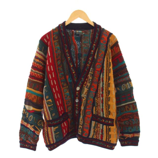 【中古】COOGI クージー 3Dウールカーディガン ニット 長袖 S マルチカラー /KH メンズ