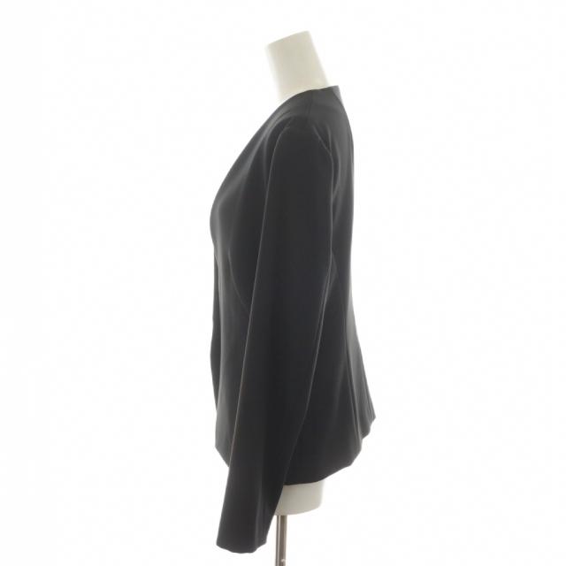 中古】セオリーリュクス theory luxe ノーカラージャケット 長袖 38 黒