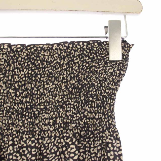 【中古】ジャーナルスタンダードレサージュ 別注 ルサーナ LUSANA RUFFLE TIRED MAXI SKIRT スカート 黒 レディース_2