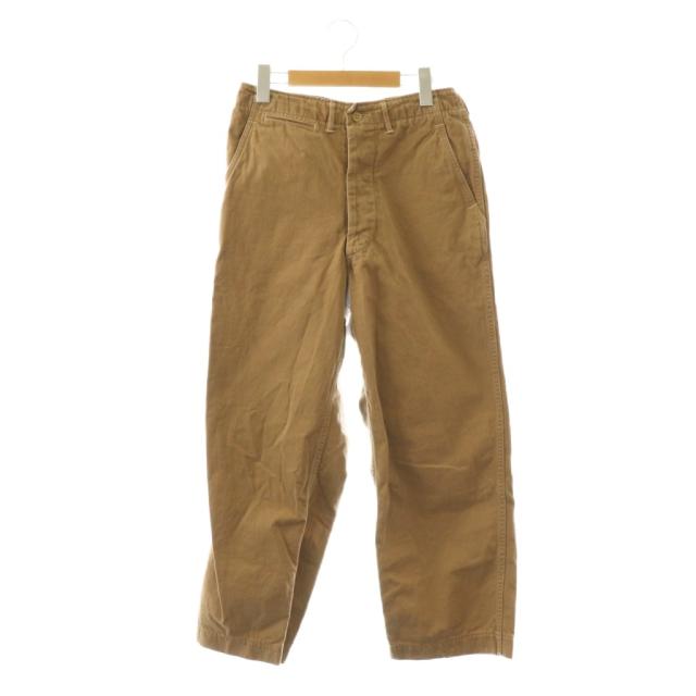 【中古】ジェラード JELADO ストレートパンツ ボタンフライ S キャメル /DF メンズ