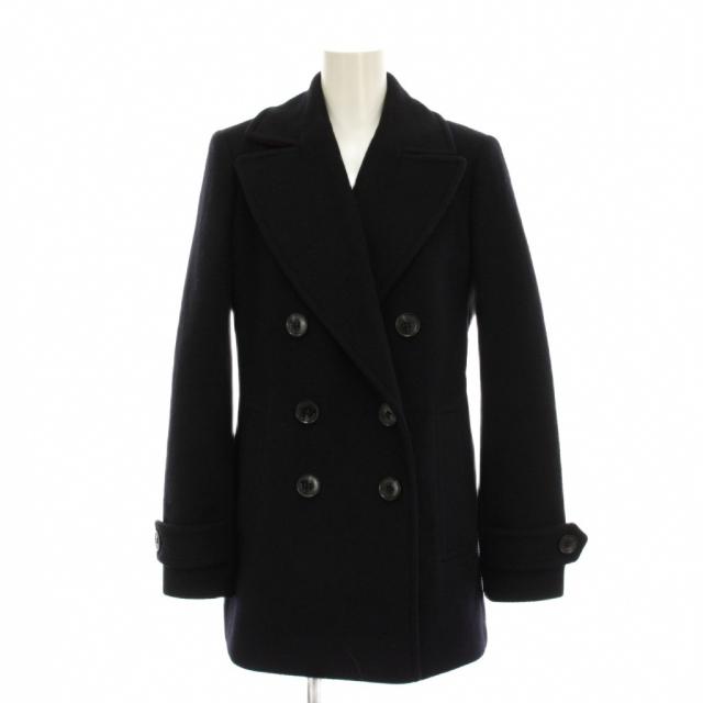 【中古】ローレンラルフローレン LAUREN RALPH LAUREN Pコート ピーコート ウール アウター 0 黒 ブラック /YM