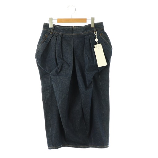 【中古】メゾンマルジェラ Maison Margiela 1 10 S51MA0488 24SS デニム タイトスカート ロング 40 インディゴ /ES