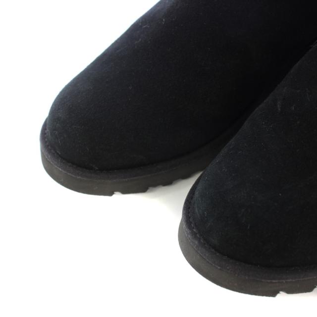 【中古】アグ オーストラリア UGG australia ロングブーツ ラウンドトゥ ウェッジソール スエード ファー US7 24cm_3