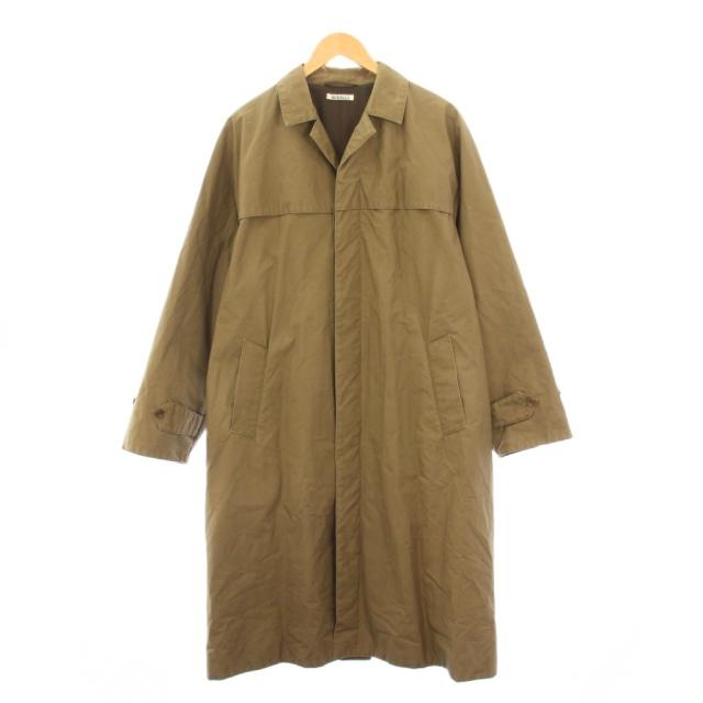 中古】オーラリー AURALEE HIGH COUNT CLOTH BATTING LONG COAT ステン