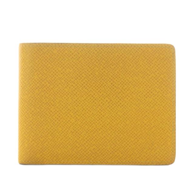 【中古】ルイヴィトン LOUIS VUITTON ポルトフォイユ ミュルティプル タイガ 財布 二つ折り 黄 イエロー /AN6 ■OH