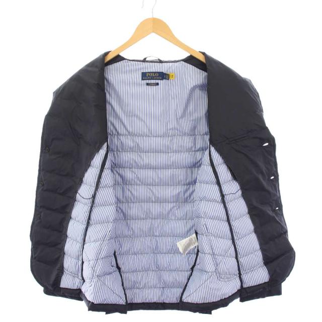 【中古】ポロ ラルフローレン POLO RALPH LAUREN 中綿ジャケット ナイロン アウター シングル ワンカラー S 紺_3