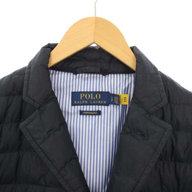 【中古】ポロ ラルフローレン POLO RALPH LAUREN 中綿ジャケット ナイロン アウター シングル ワンカラー S 紺_4