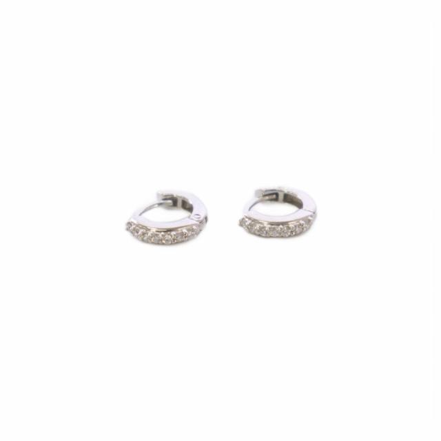 【中古】ポンテ ヴェキオ PONTE VECCHIO チェルキオ K18WGダイヤモンドピアス 0.07ct ホワイトゴールド /KH