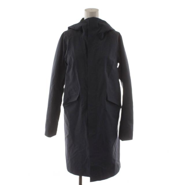 【中古】アークテリクス ARC'TERYX GORE-TEX SANDRA COAT コート ロング丈 フード XS 紺 ネイビー 25866 /AN77