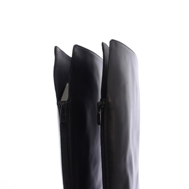 【中古】コルソローマ ノーヴェ CORSO ROMA 9 ジョッキーブーツ ロング レザー 37 黒 /KH レディース_3