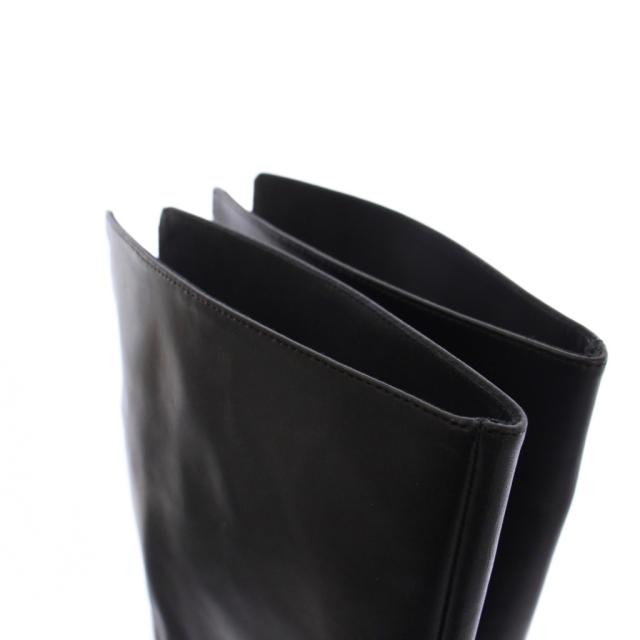 【中古】コルソローマ ノーヴェ CORSO ROMA 9 ジョッキーブーツ ロング レザー 37 黒 /KH レディース_5