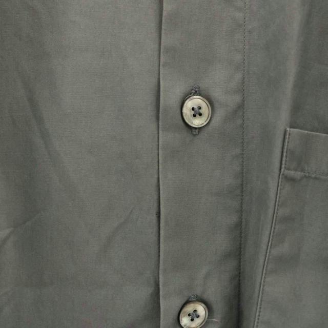 【中古】オーラリー AURALEE WASHED FINX TWILL BIG HALF SLEEVED SHIRTS シャツ 3 グレー A00S02TN /CX メンズ_5