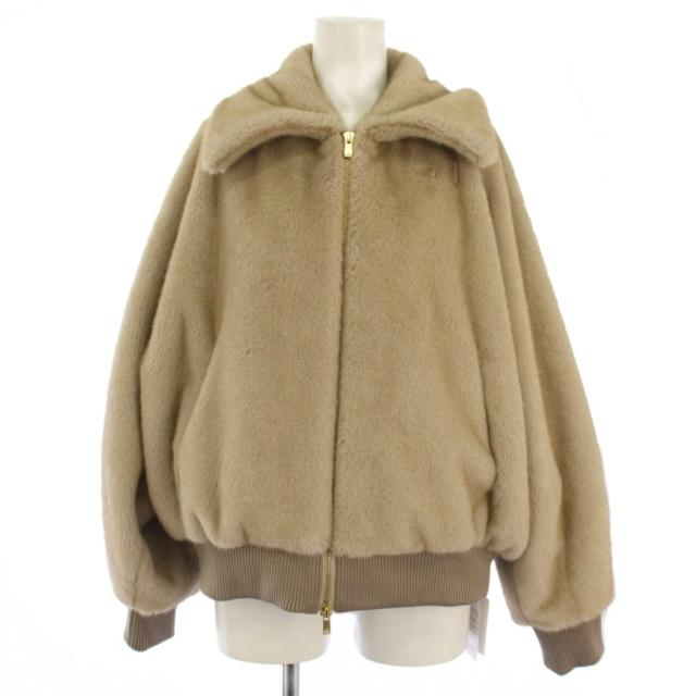 【中古】未使用品 イエナ IENA 25AW IENA LA BOUCLE ecoファーブルゾン ジャケット F ベージュ レディース
