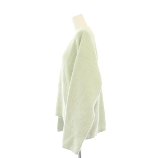 【中古】プラージュ Plage 24AW Fur V Nuance プルオーバー ニット セーター 長袖 ミントグリーン 24080922105040_1