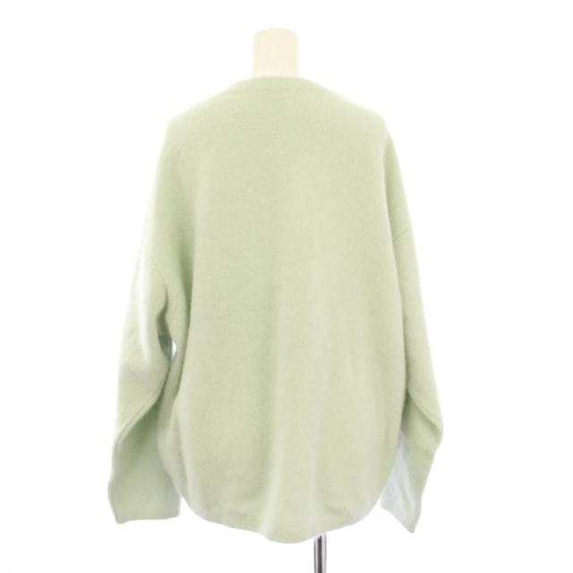 【中古】プラージュ Plage 24AW Fur V Nuance プルオーバー ニット セーター 長袖 ミントグリーン 24080922105040_2