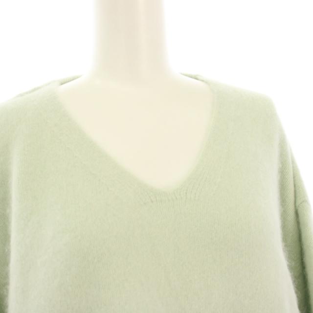 【中古】プラージュ Plage 24AW Fur V Nuance プルオーバー ニット セーター 長袖 ミントグリーン 24080922105040_4