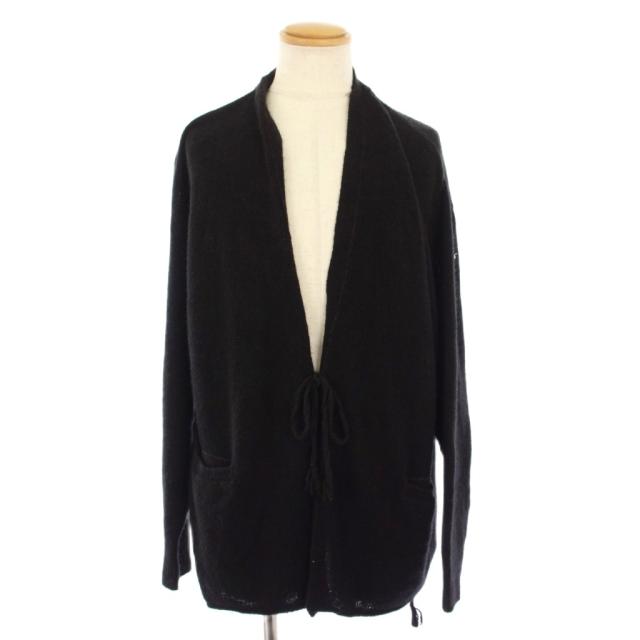 【中古】コモリ COMOLI カシミヤ製品染 ニットカーディガン 長袖 3 黒 A03-06001 /KH メンズ