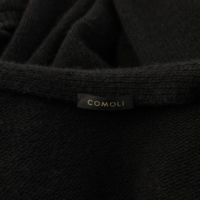【中古】コモリ COMOLI カシミヤ製品染 ニットカーディガン 長袖 3 黒 A03-06001 /KH メンズ