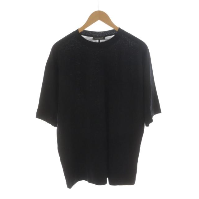 【中古】ラッピンノット Wrapinknot wool wear Www S/S Tシャツ カットソー 半袖 3 黒 ブラック WJ523-MCS11