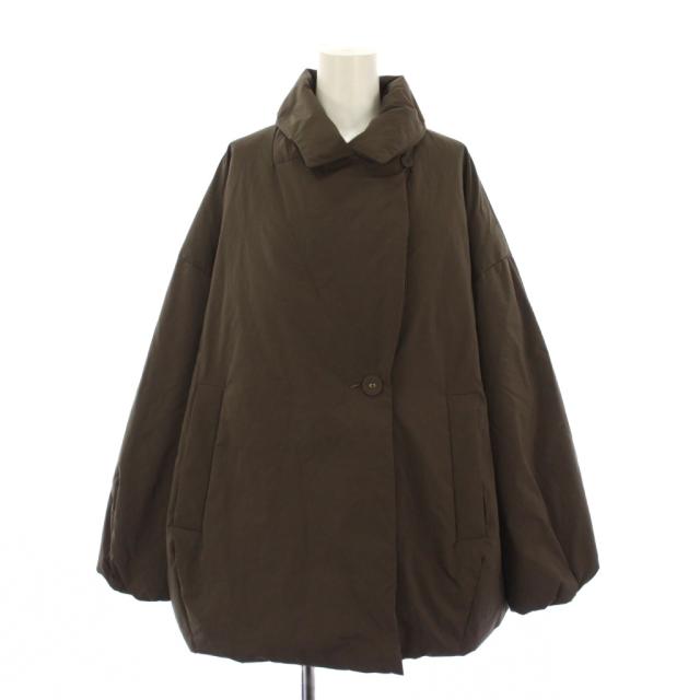 【中古】イエナ IENA 25AW ARTIROSA 撥水テイラーコクーンダウンジャケット アウター ワンカラー 36 茶