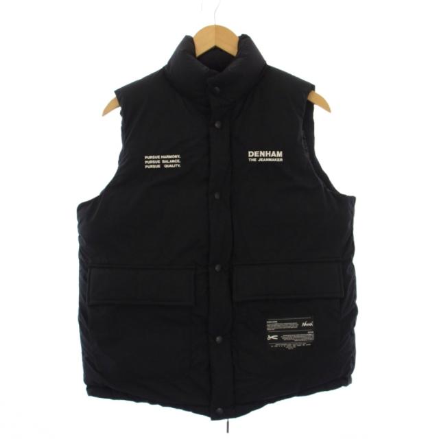 【中古】デンハム DENHAM ナンガ NANGA NGDH MOUNTAIN VEST マウンテンベスト ダウンベスト S 黒 01221120030 /KH