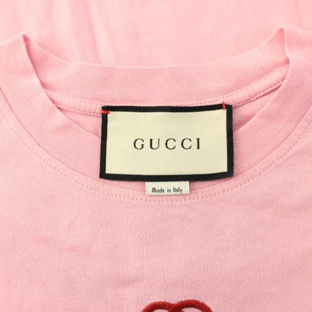 中古】グッチ GUCCI テニスラケット 刺繍 Tシャツ カットソー 半袖 XXS