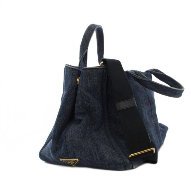 中古】プラダ PRADA カナパM デニム ハンドバッグ トートバッグ 中古】プラダ PRADA カナパM デニム ハンドバッグ トートバッグ