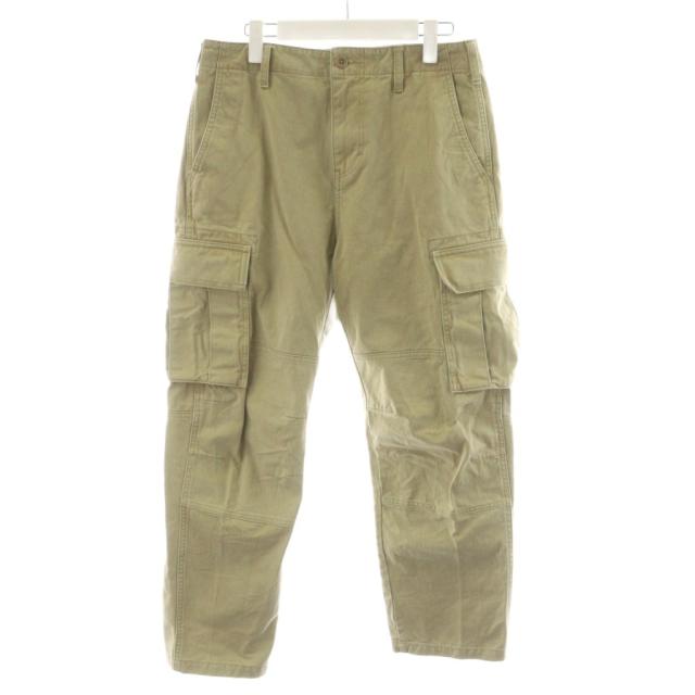 【中古】ロンハーマン Ron Herman カーゴパンツ S カーキ 無地 4120600118 /AN38 メンズ