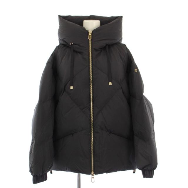 【中古】未使用品 デュノ DUNO 24AW VERMEIL par iena取扱い PEGGY 金具Gold ダウンジャケット フーディ 42 黒