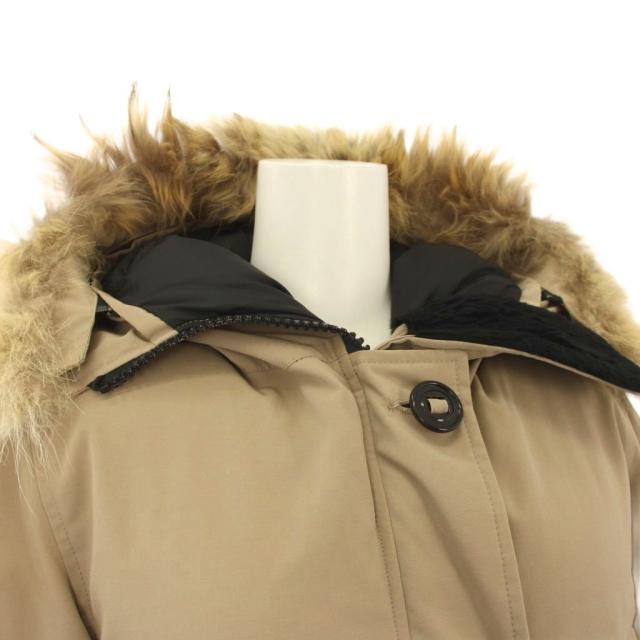 【中古】カナダグース CANADA GOOSE LABRADOR ダウンジャケット フーディ ファー S ベージュ 7967JLR /KH レディース_4