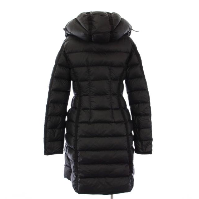 【中古】モンクレール MONCLER HERMINE ダウンコート フーディ ミドル丈 00 黒 B20934930005 /KH レディース_2
