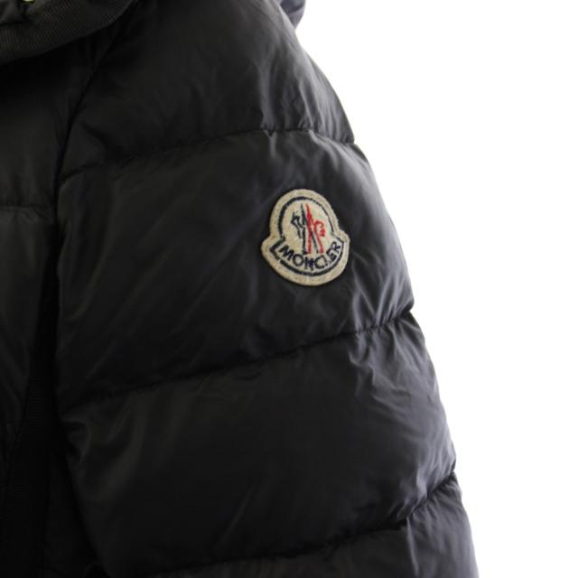 【中古】モンクレール MONCLER HERMINE ダウンコート フーディ ミドル丈 00 黒 B20934930005 /KH レディース_4