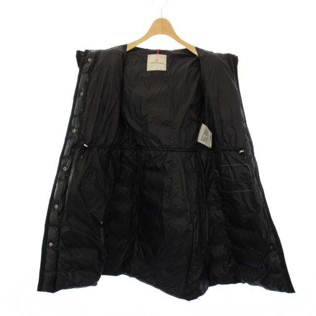 【中古】モンクレール MONCLER HERMINE ダウンコート フーディ ミドル丈 00 黒 B20934930005 /KH レディース_6