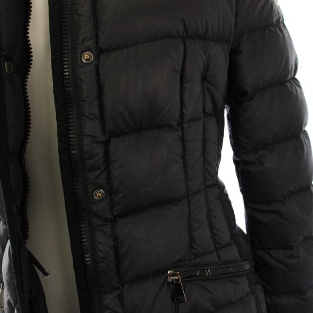 【中古】モンクレール MONCLER HERMINE ダウンコート フーディ ミドル丈 00 黒 B20934930005 /KH レディース_8