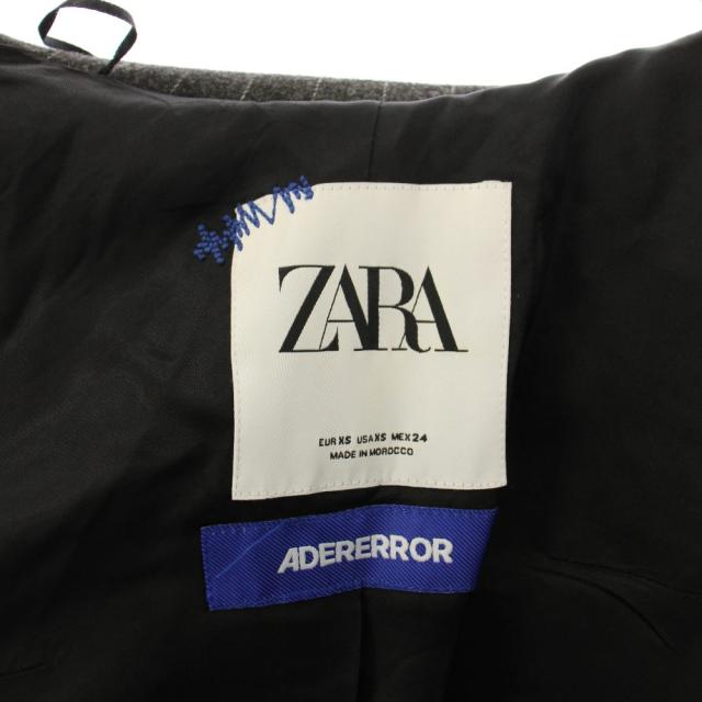 【中古】ザラ ADER ERROR セットアップ テーラードジャケット アウター スラックスパンツ ウール混 グレー_6
