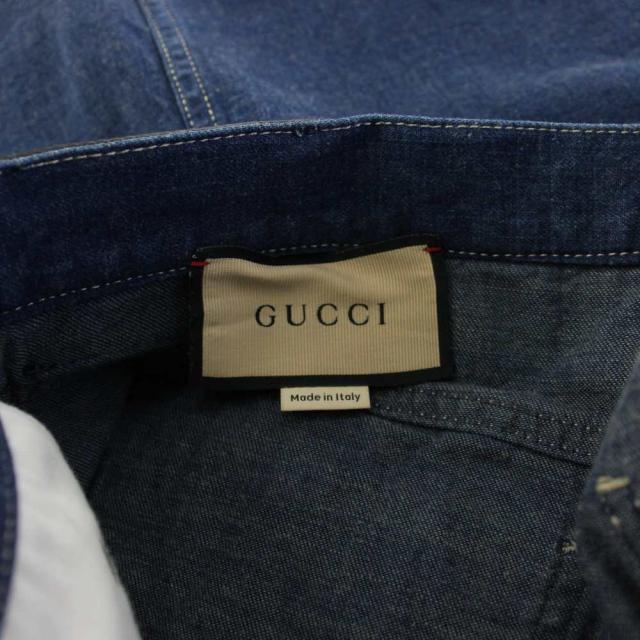 【中古】グッチ GUCCI デニムスカート タイト ロング サイドスリット 38 青 708851 /KH レディース_2