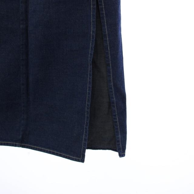 【中古】グッチ GUCCI デニムスカート タイト ロング サイドスリット 38 青 708851 /KH レディース_4