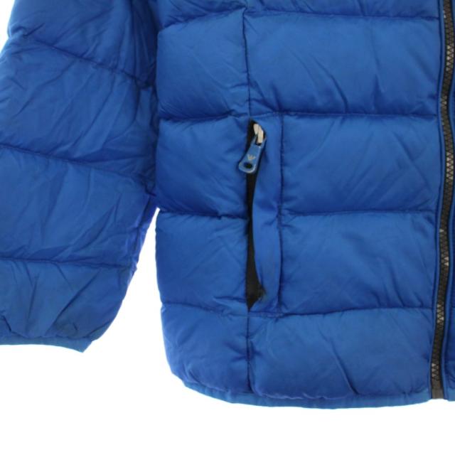 【中古】アルマーニ ジュニア ARMANI Jr ダウンジャケットフーディ ジップアップ 8A 青 /KH キッズ_4