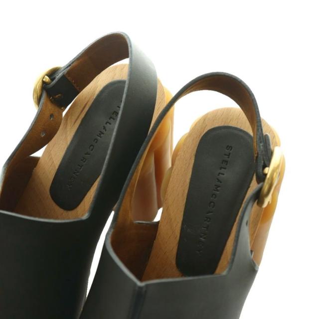 【中古】ステラマッカートニー STELLA McCARTNEY デイジースタッズ サンダル 35 黒 ブラック 茶 ブラウン /SS ■OS_3