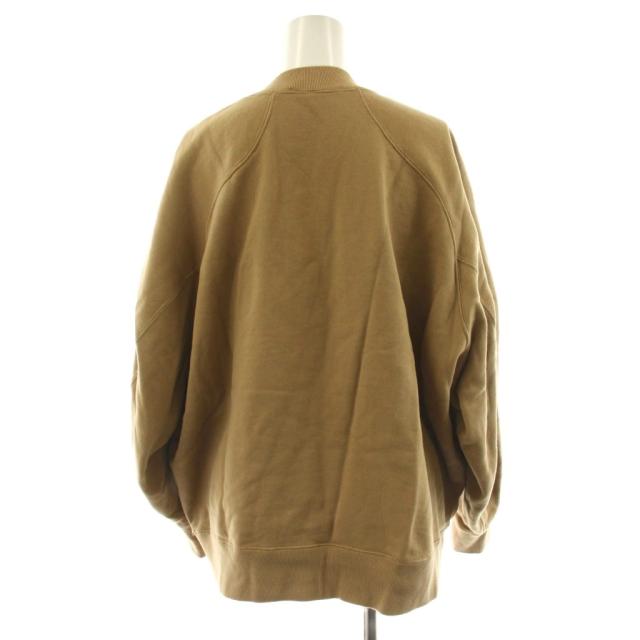 【中古】マメクロゴウチ 22SS Cording Embroidered Oversized Sweatshirt スウェット トレーナー 1 茶 ブラウン_2